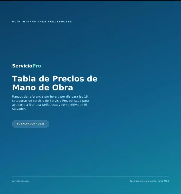 Precios de Mano de Obra en El Salvador 2026: La Guía Completa